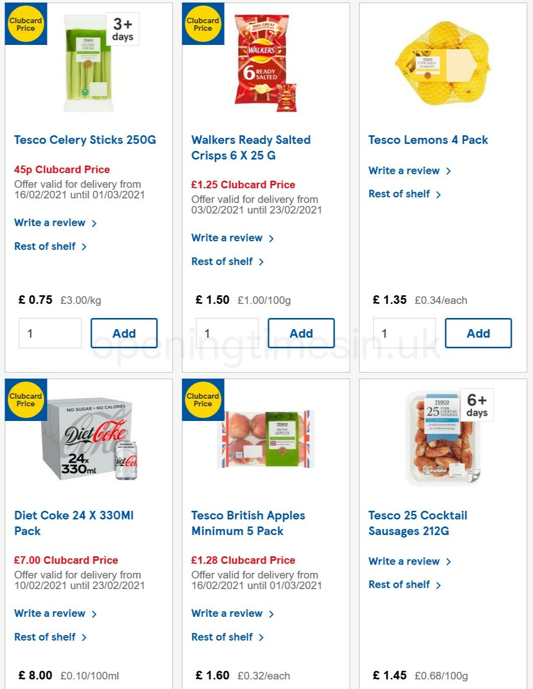 TESCO Offers from 17 February
