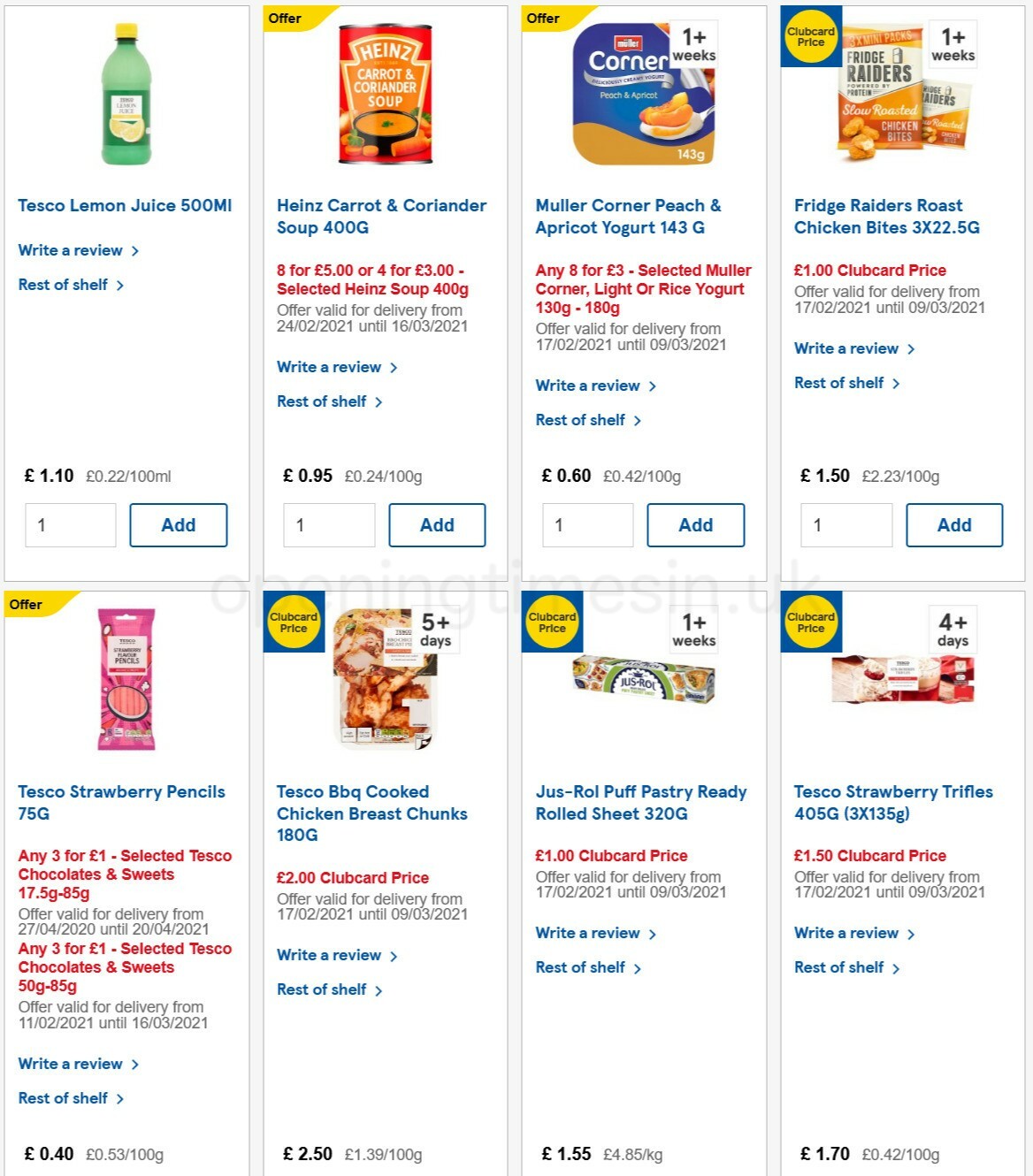 TESCO Offers from 24 February