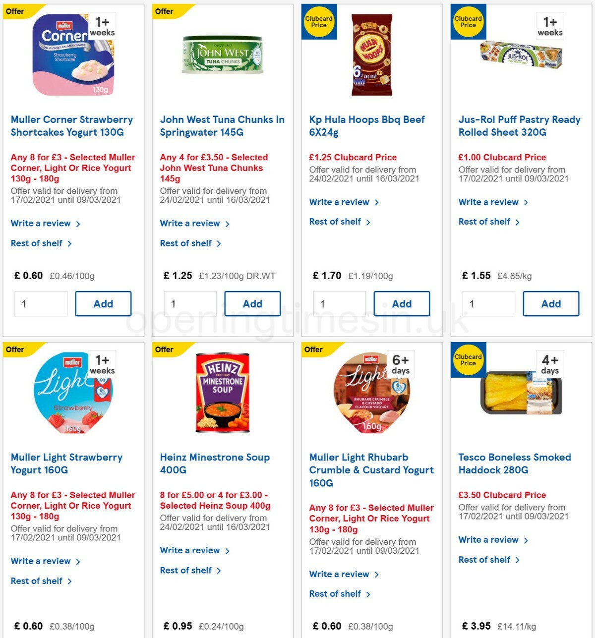 TESCO Offers from 3 March