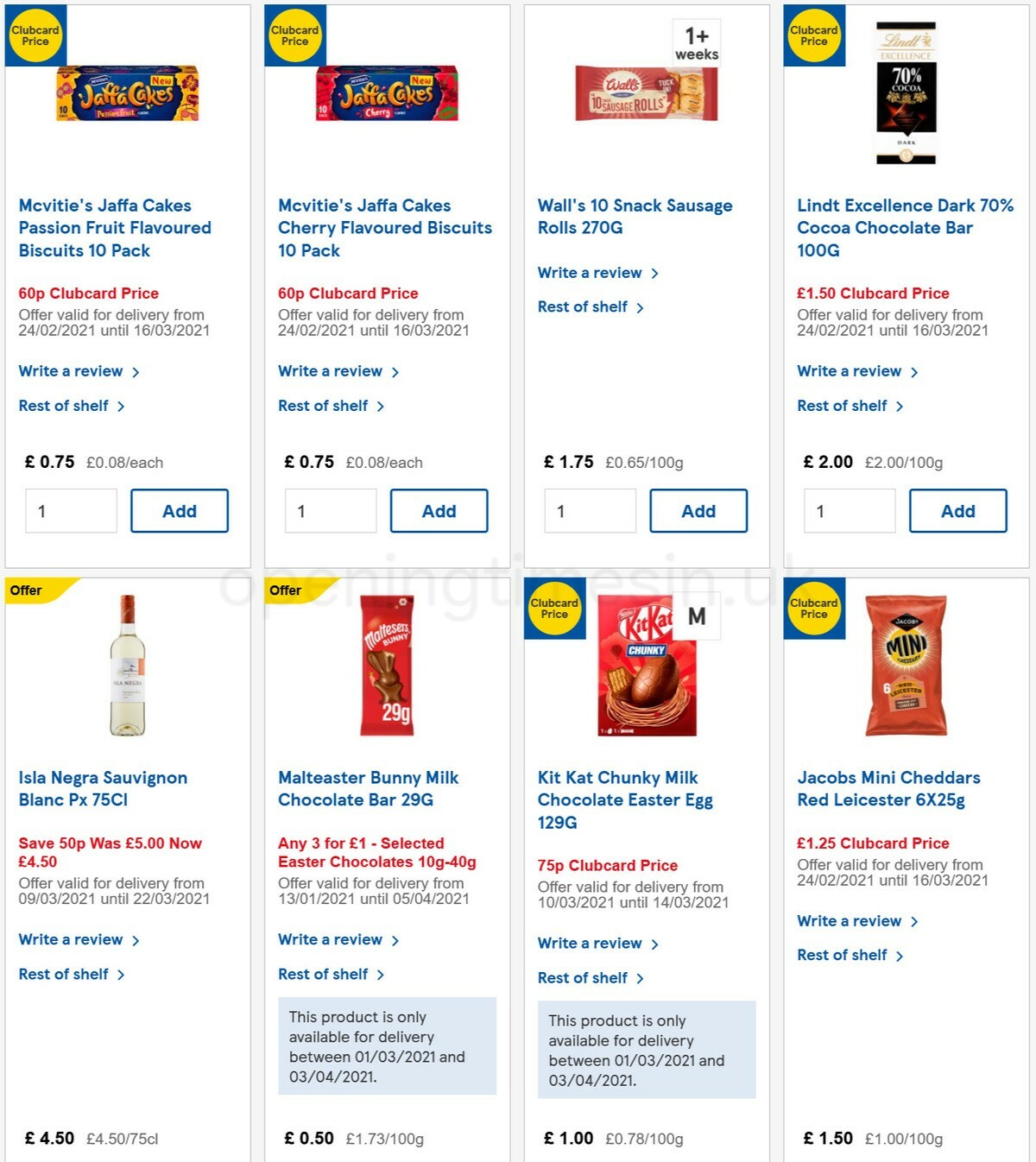 TESCO Offers from 10 March