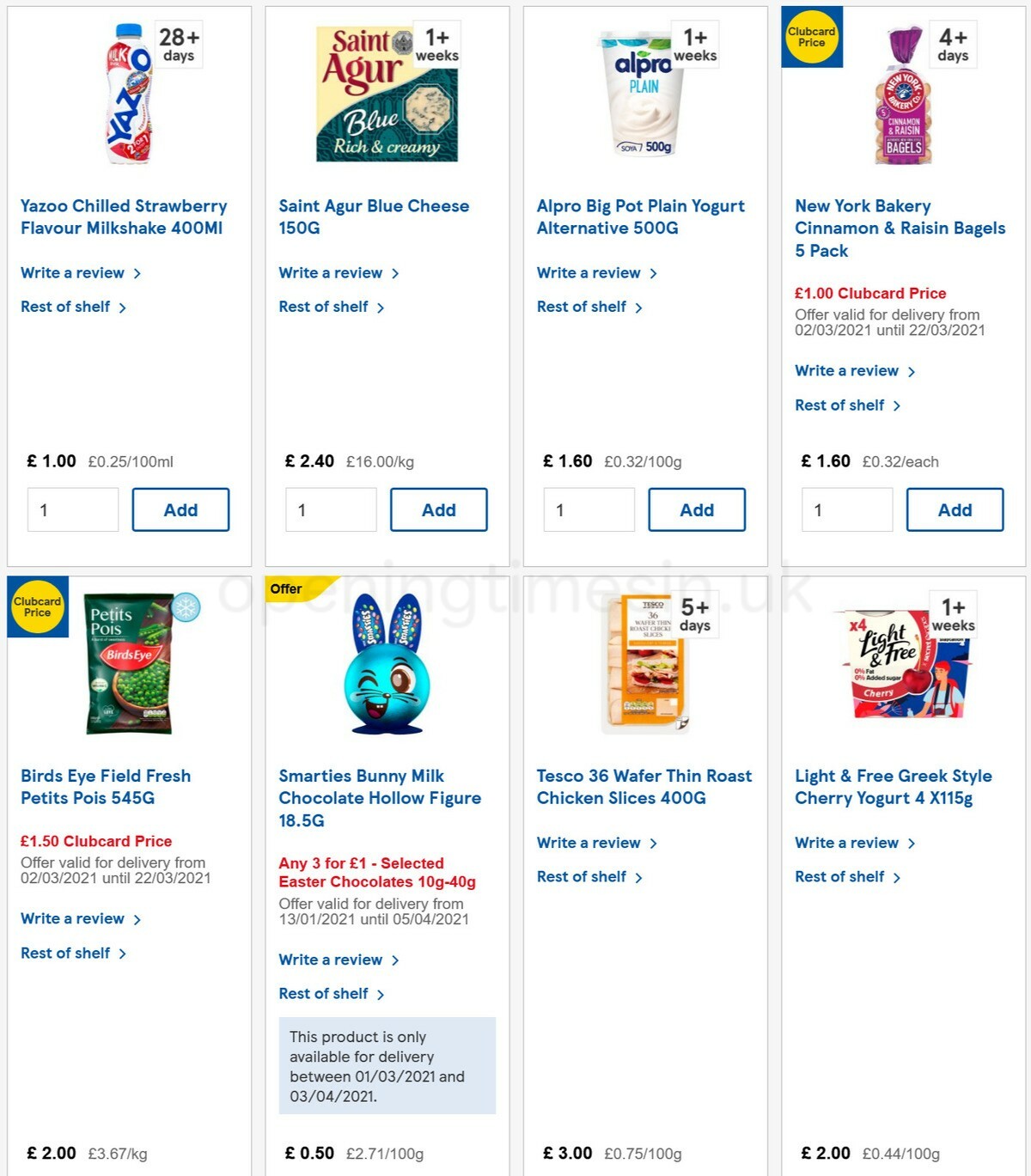 TESCO Offers from 10 March
