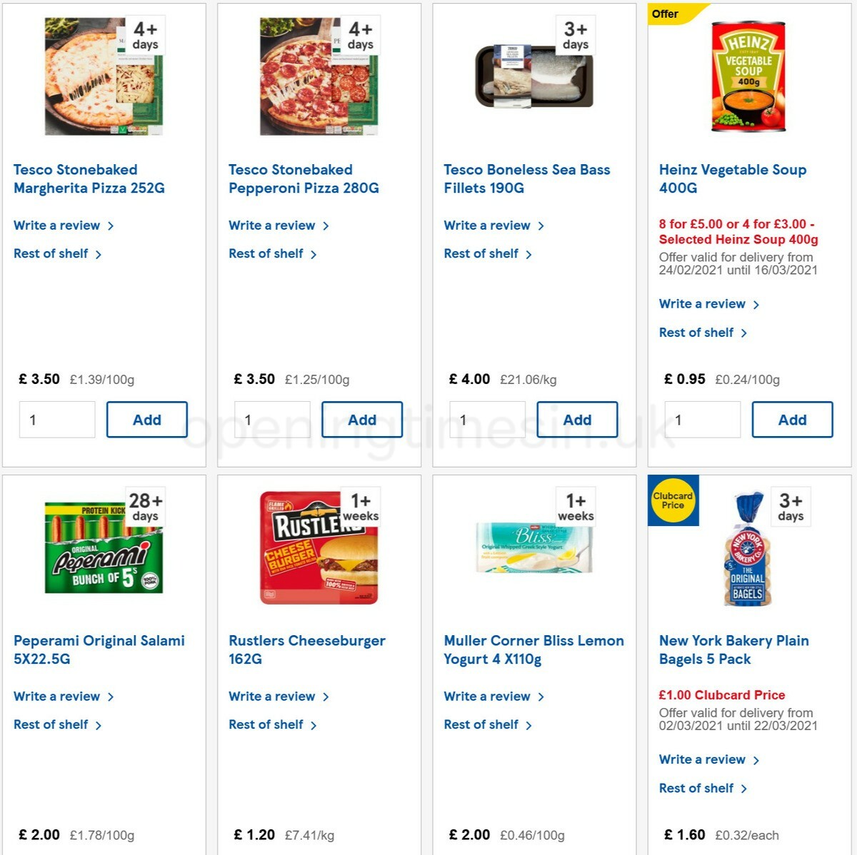TESCO Offers from 10 March