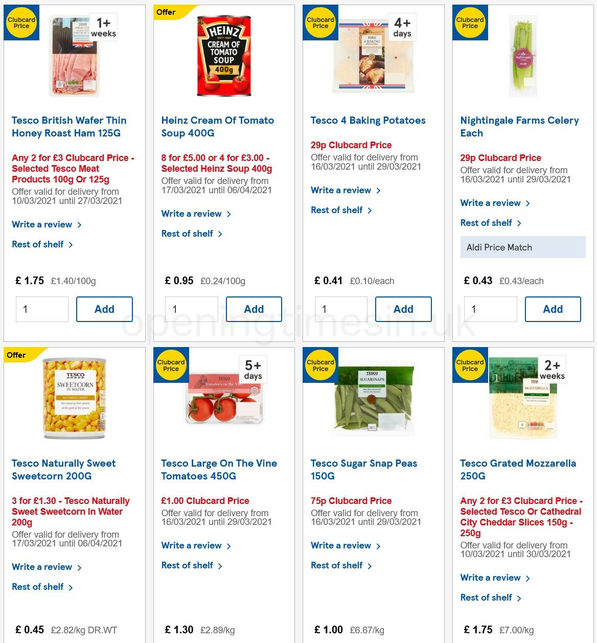 TESCO Offers from 17 March