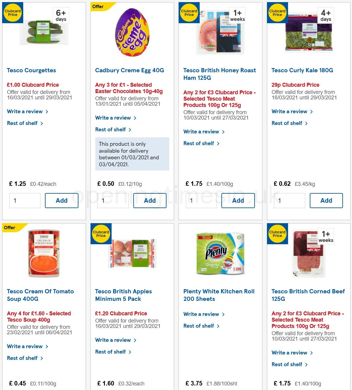TESCO Offers from 17 March