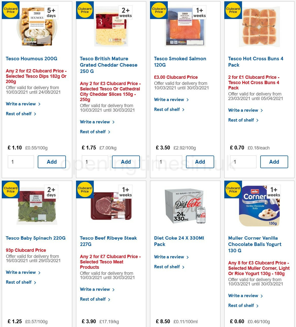 TESCO Offers from 24 March