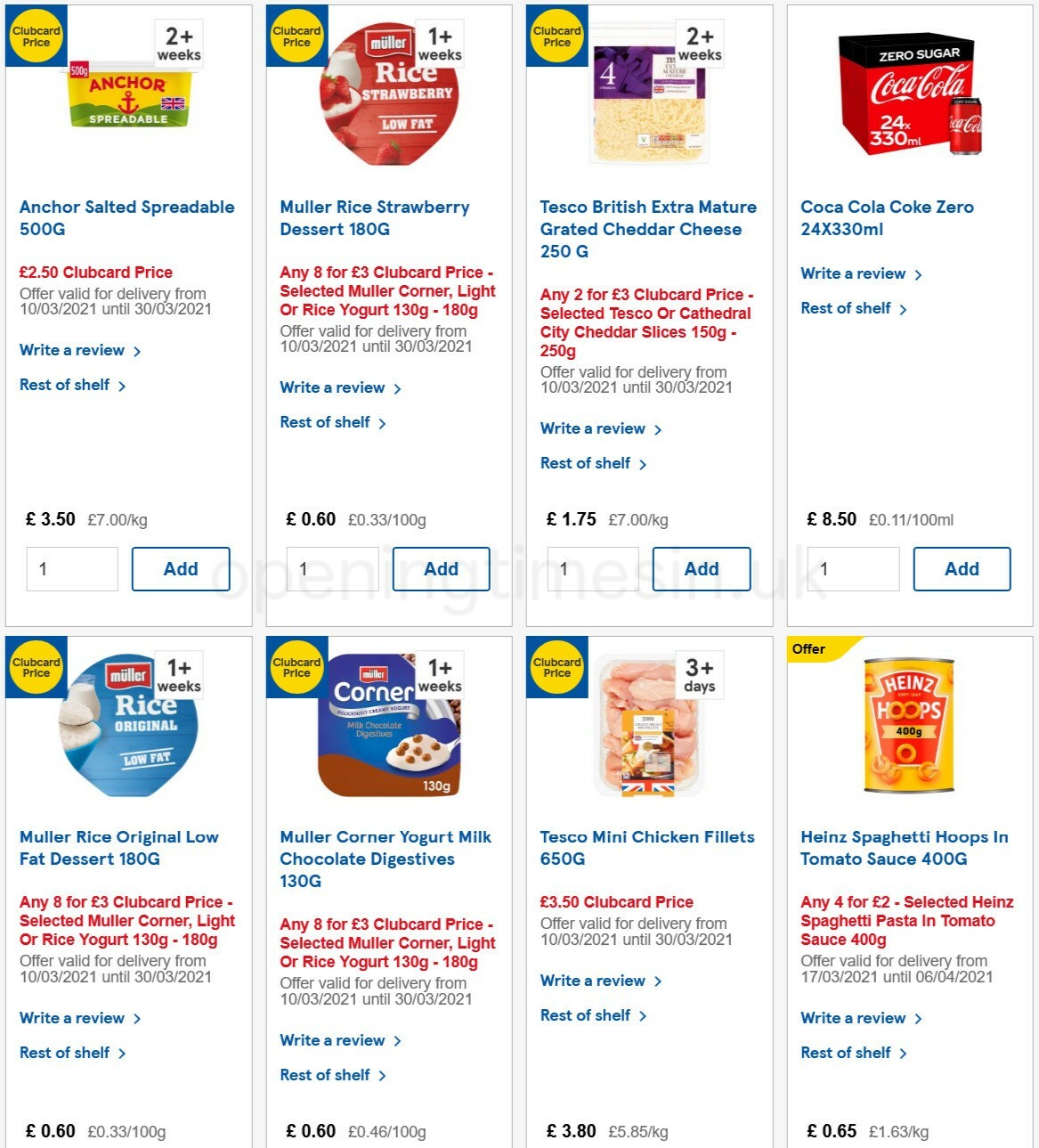 TESCO Offers from 24 March
