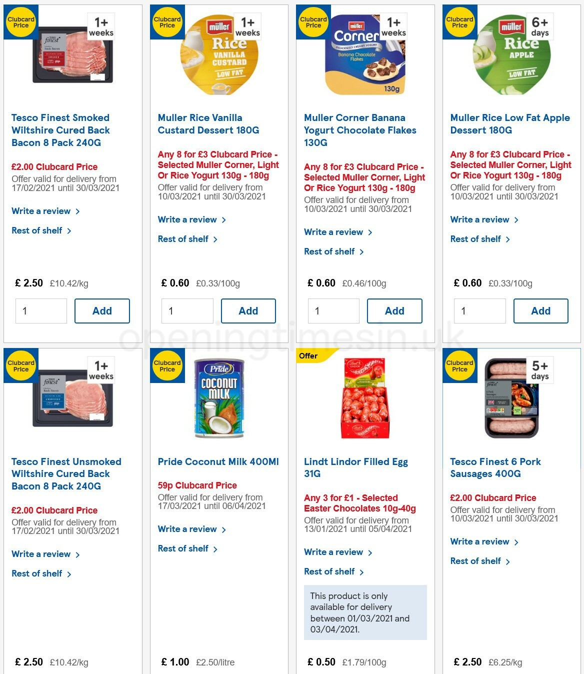 TESCO Offers from 24 March