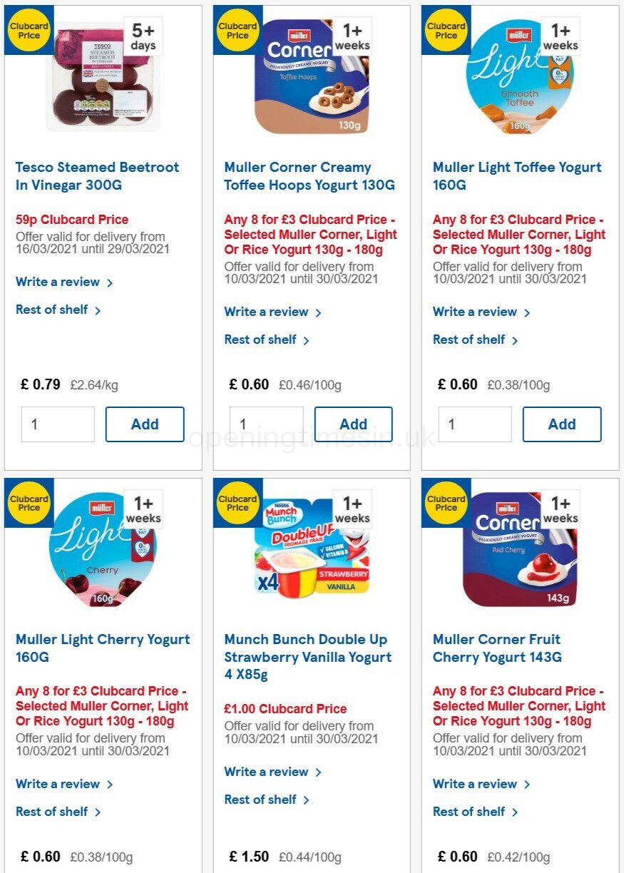 TESCO Offers from 24 March