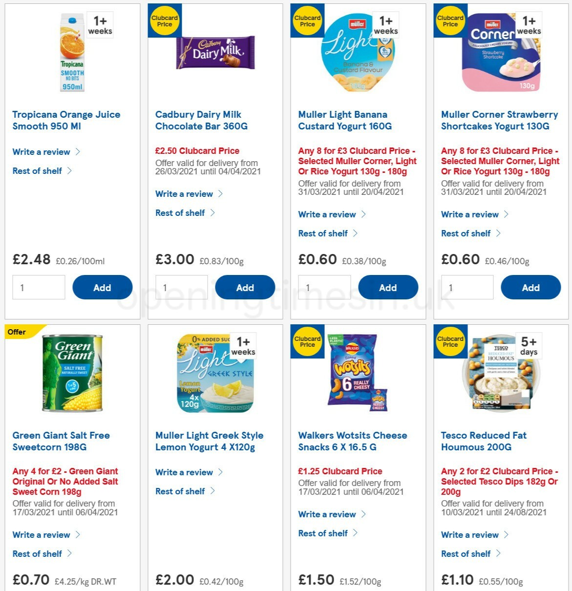 TESCO Offers from 31 March