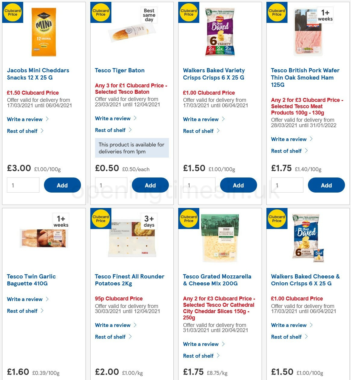 TESCO Offers from 31 March