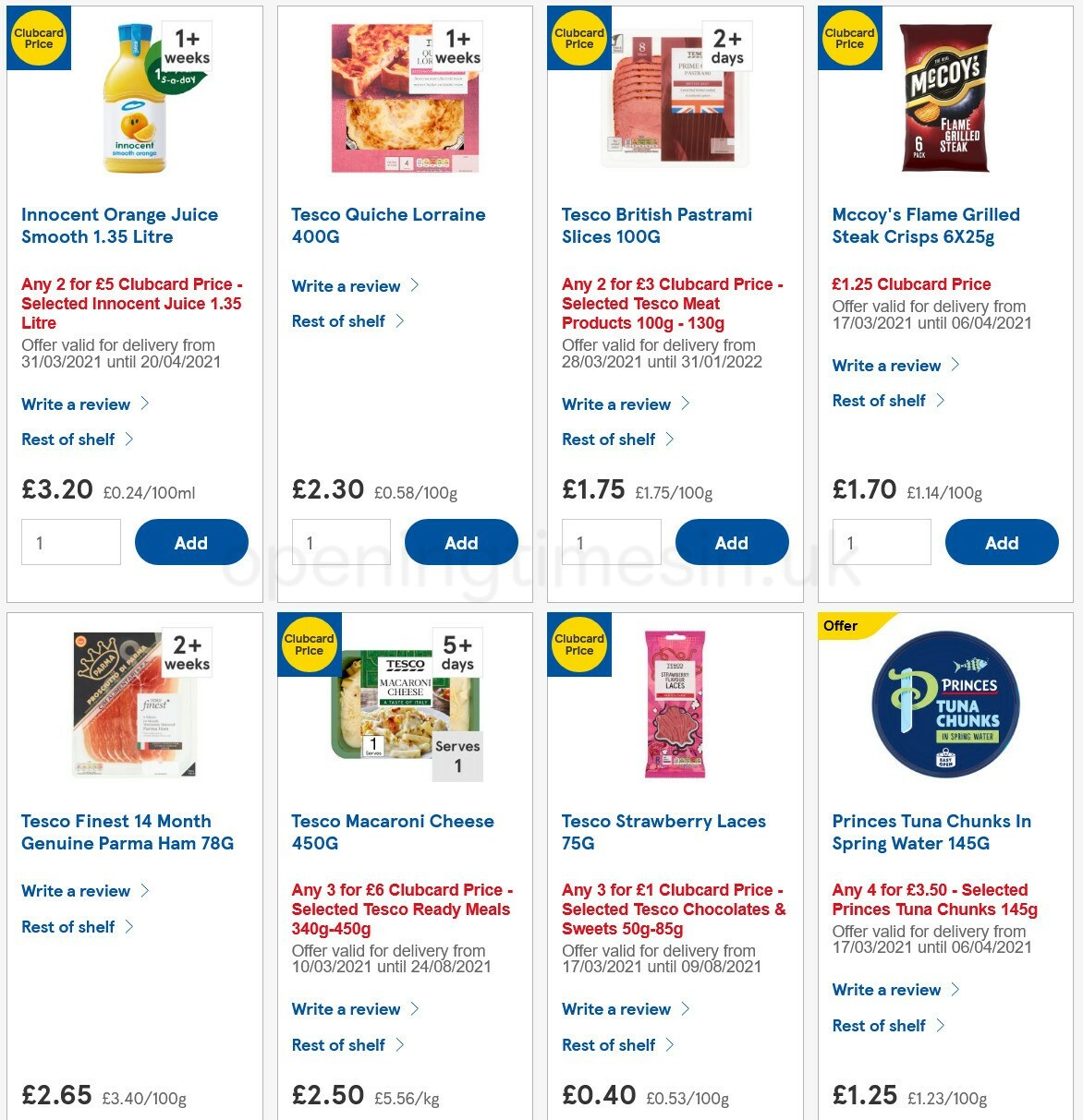 TESCO Offers from 31 March