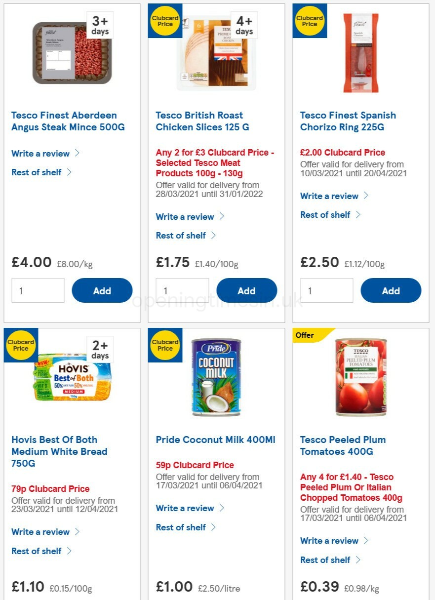 TESCO Offers from 31 March