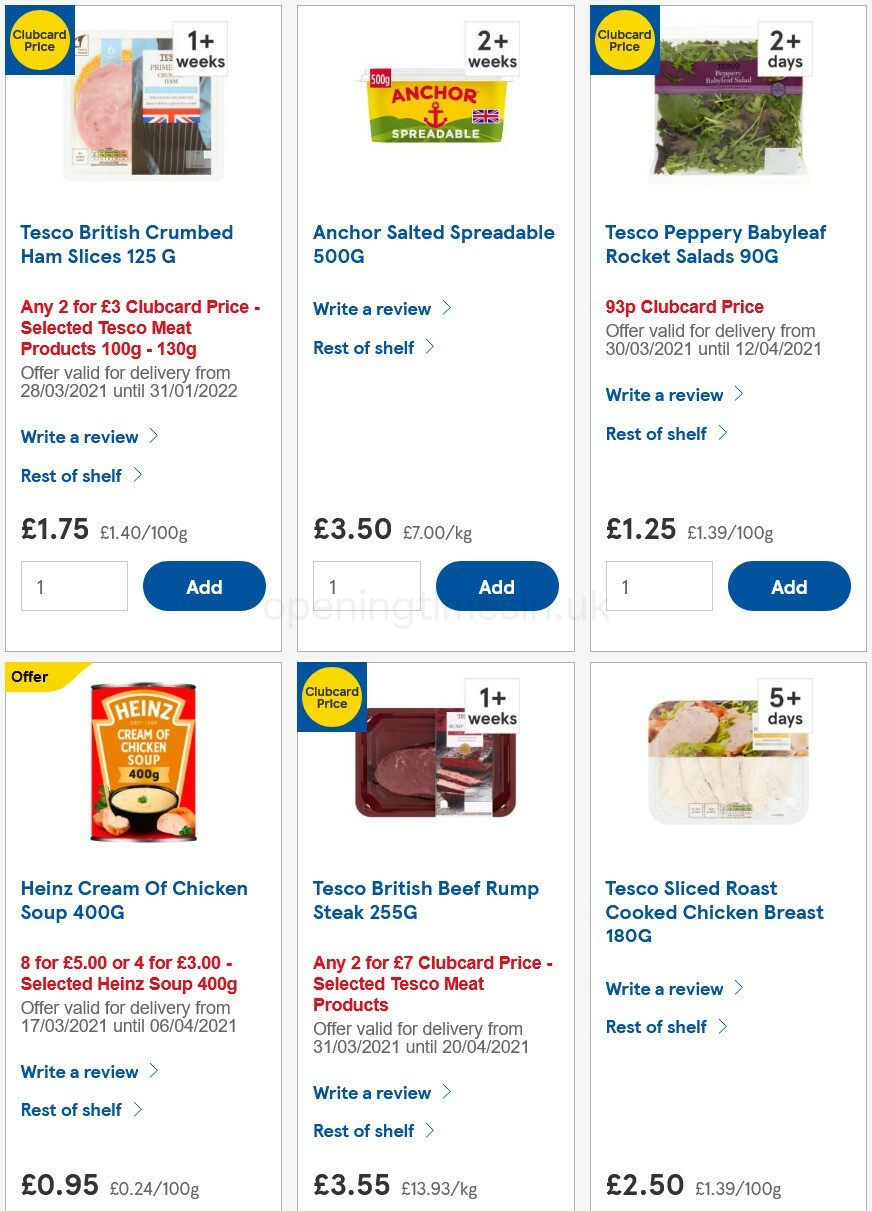 TESCO Offers from 31 March