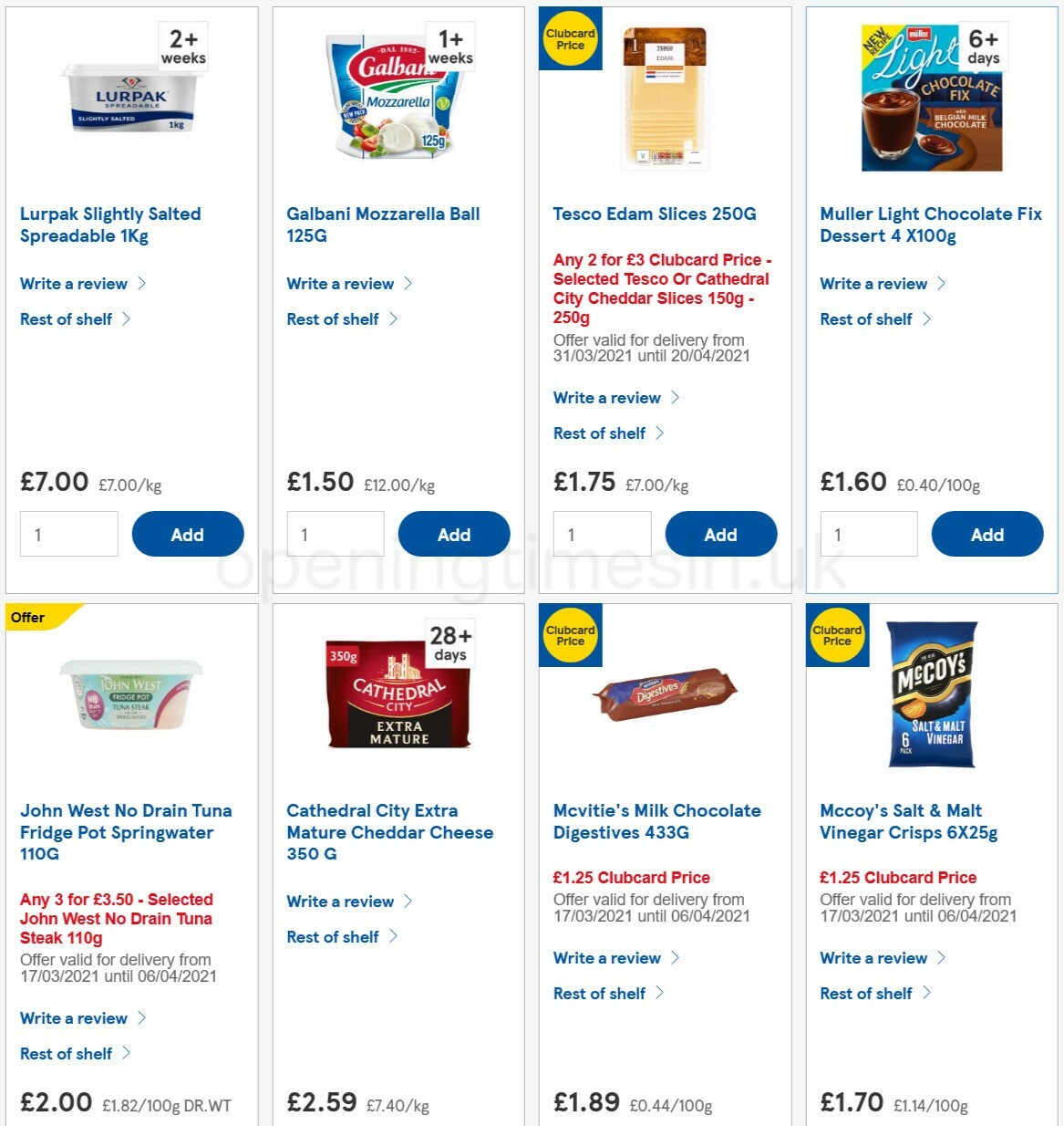 TESCO Offers from 31 March
