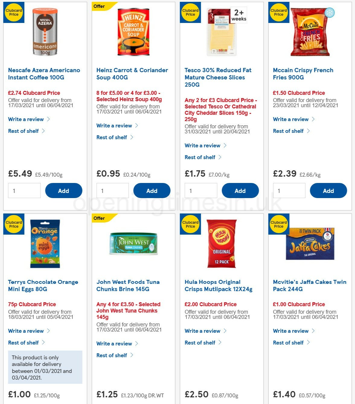 TESCO Offers from 31 March