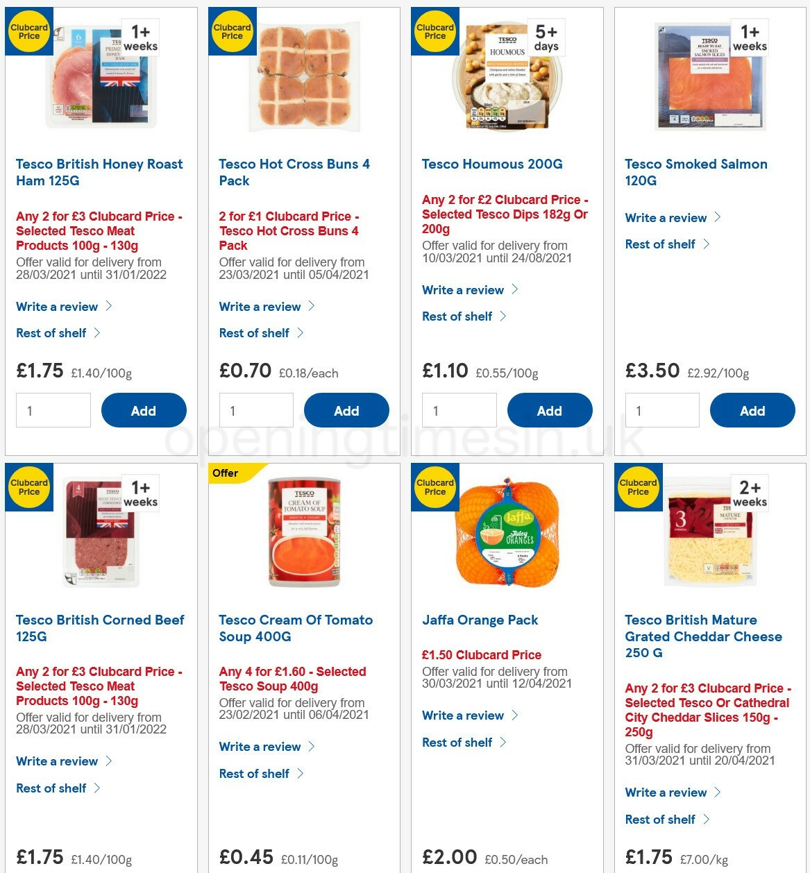 TESCO Offers from 31 March