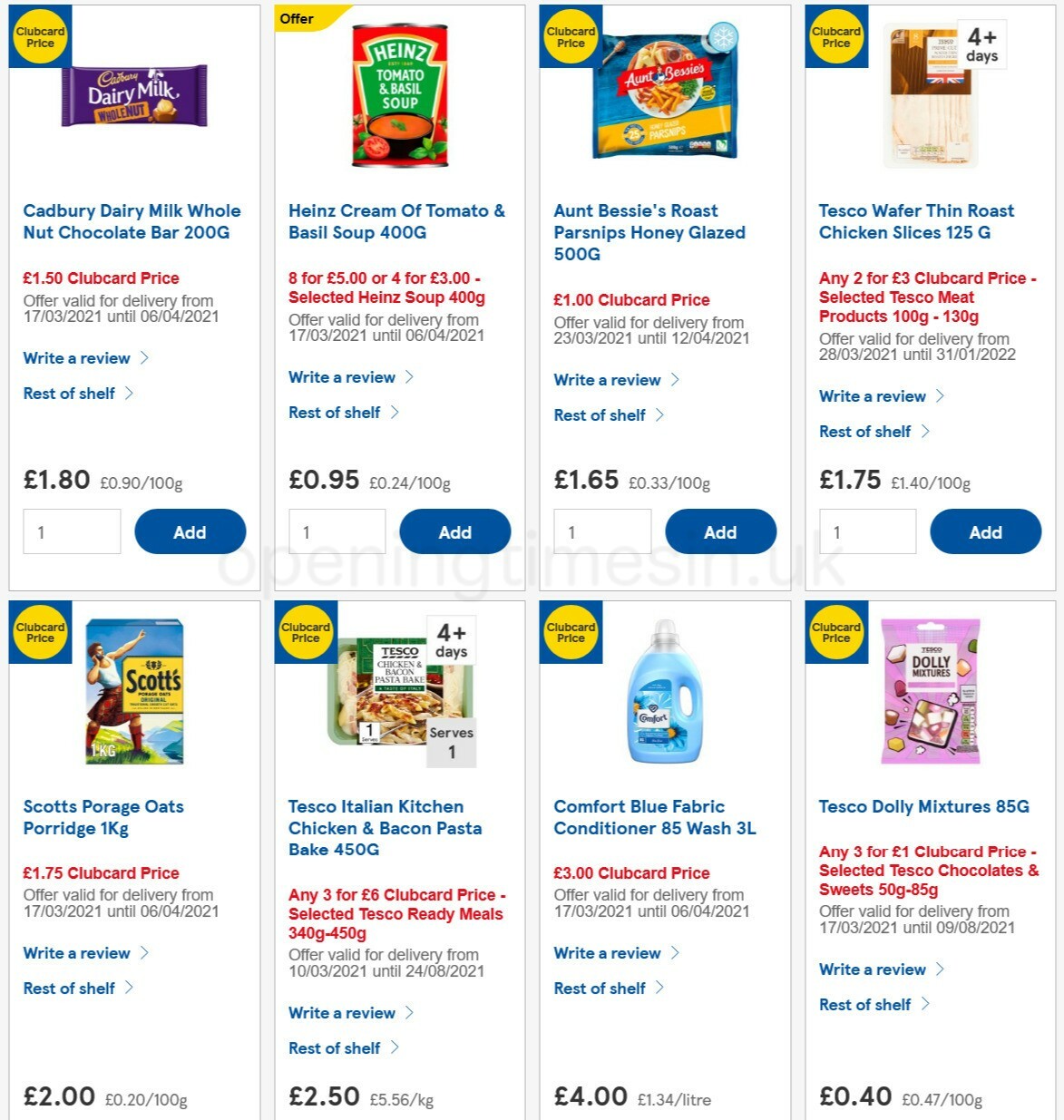 TESCO Offers from 31 March