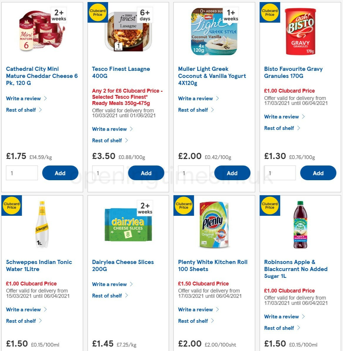 TESCO Offers from 31 March