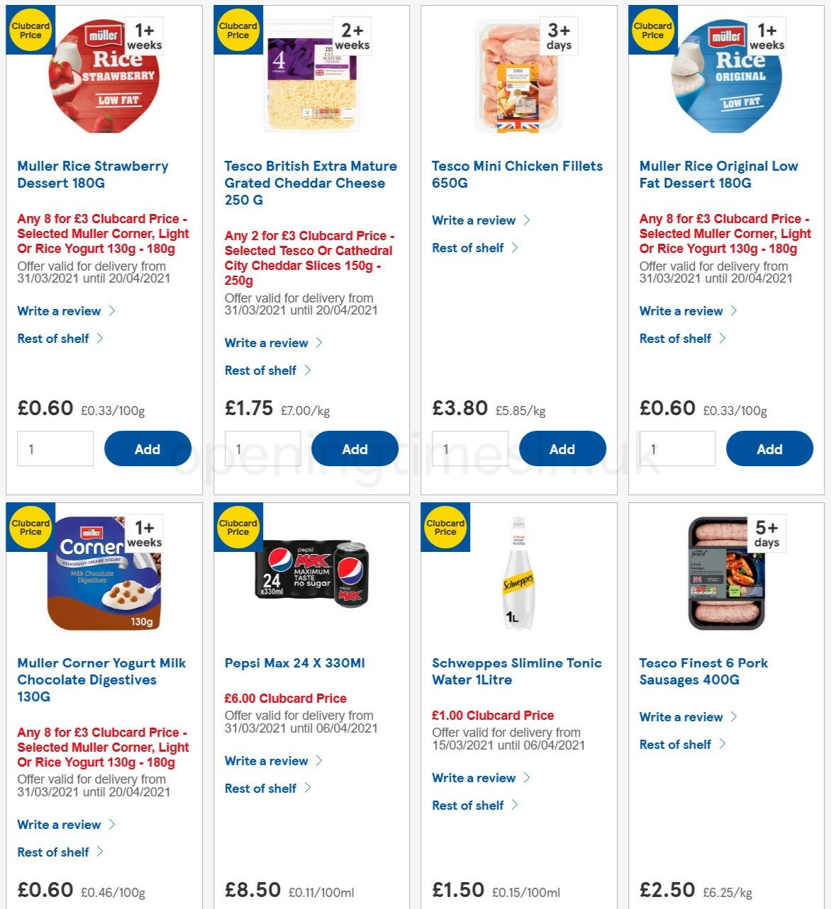 TESCO Offers from 31 March