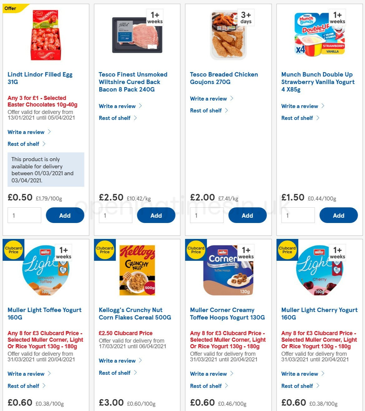 TESCO Offers from 31 March