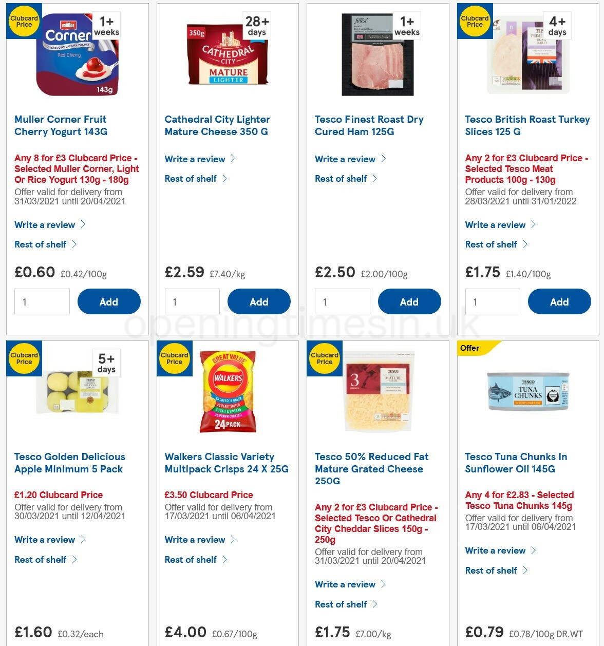 TESCO Offers from 31 March