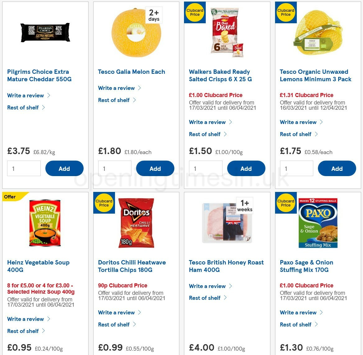 TESCO Offers from 31 March