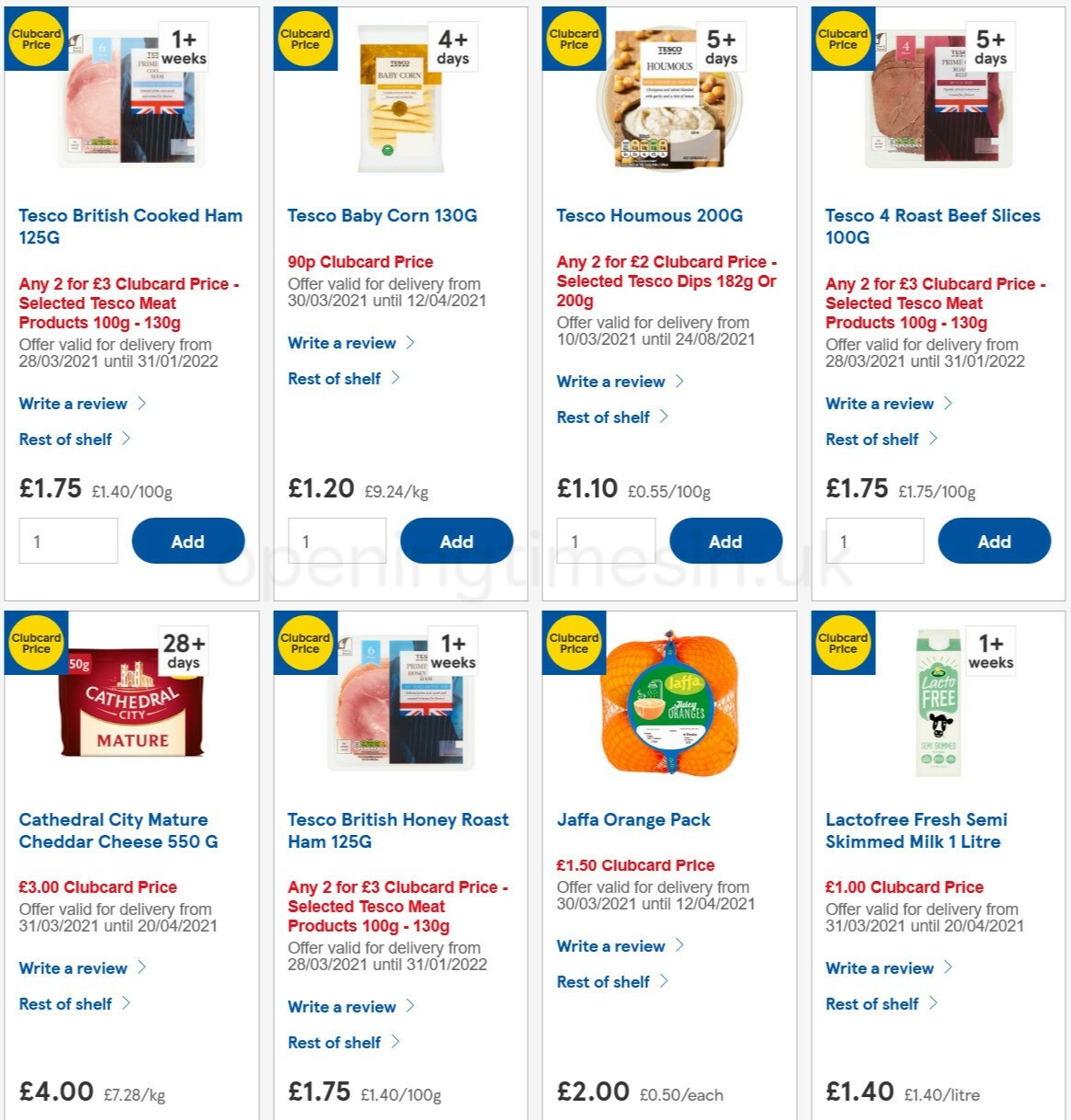 TESCO Offers from 7 April