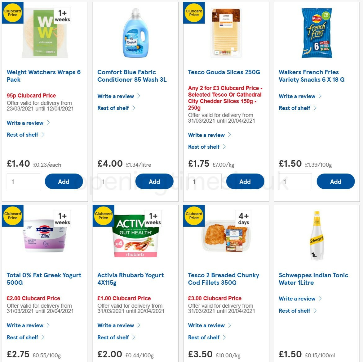 TESCO Offers from 7 April