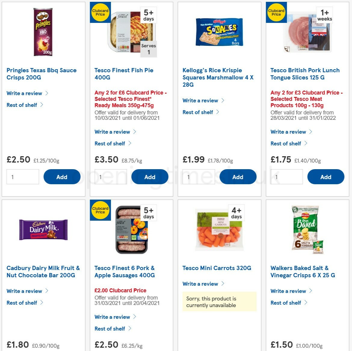 TESCO Offers from 7 April