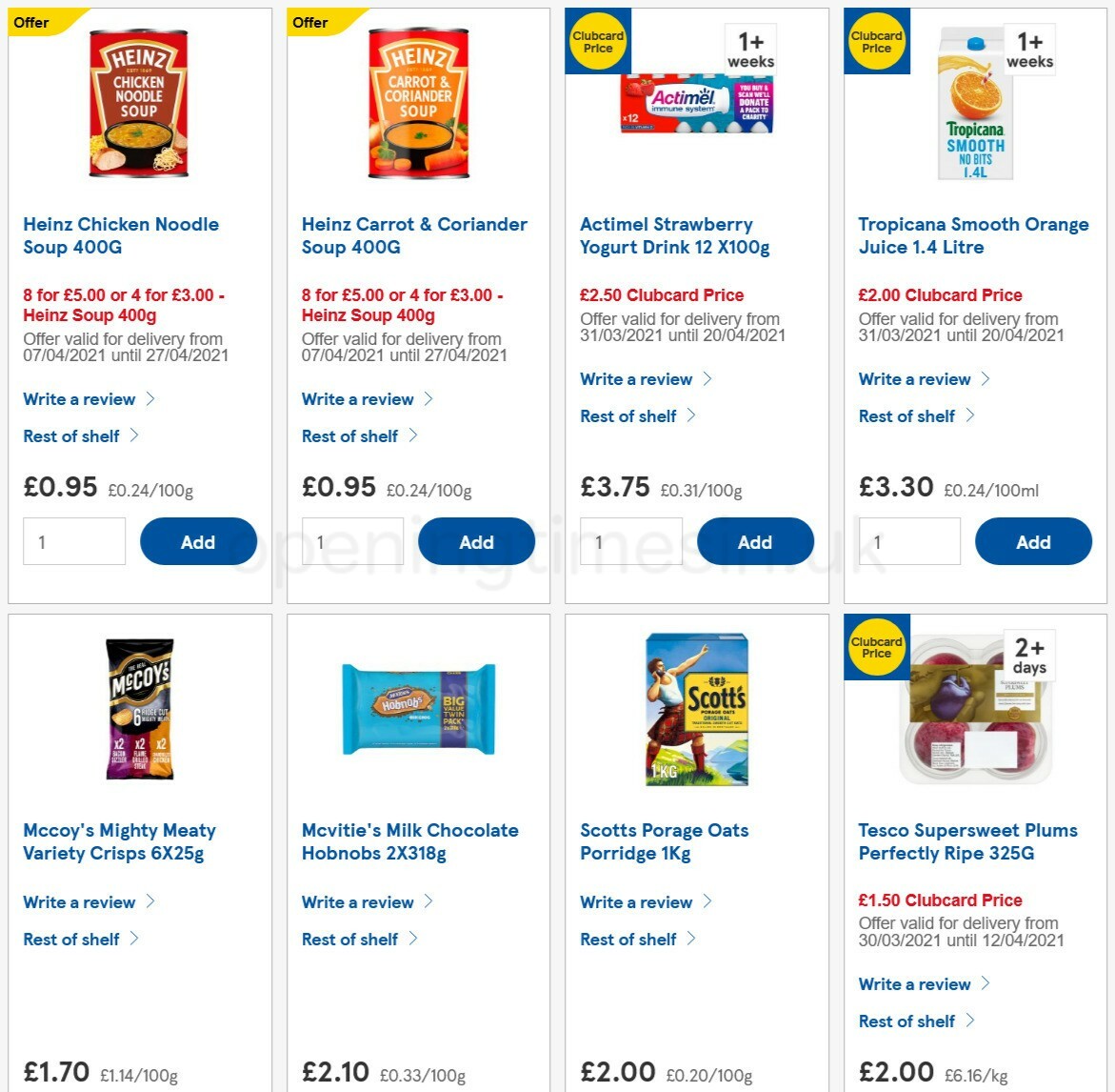 TESCO Offers from 7 April