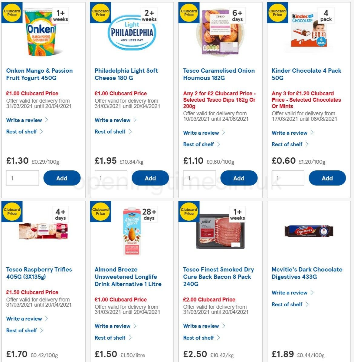 TESCO Offers from 7 April