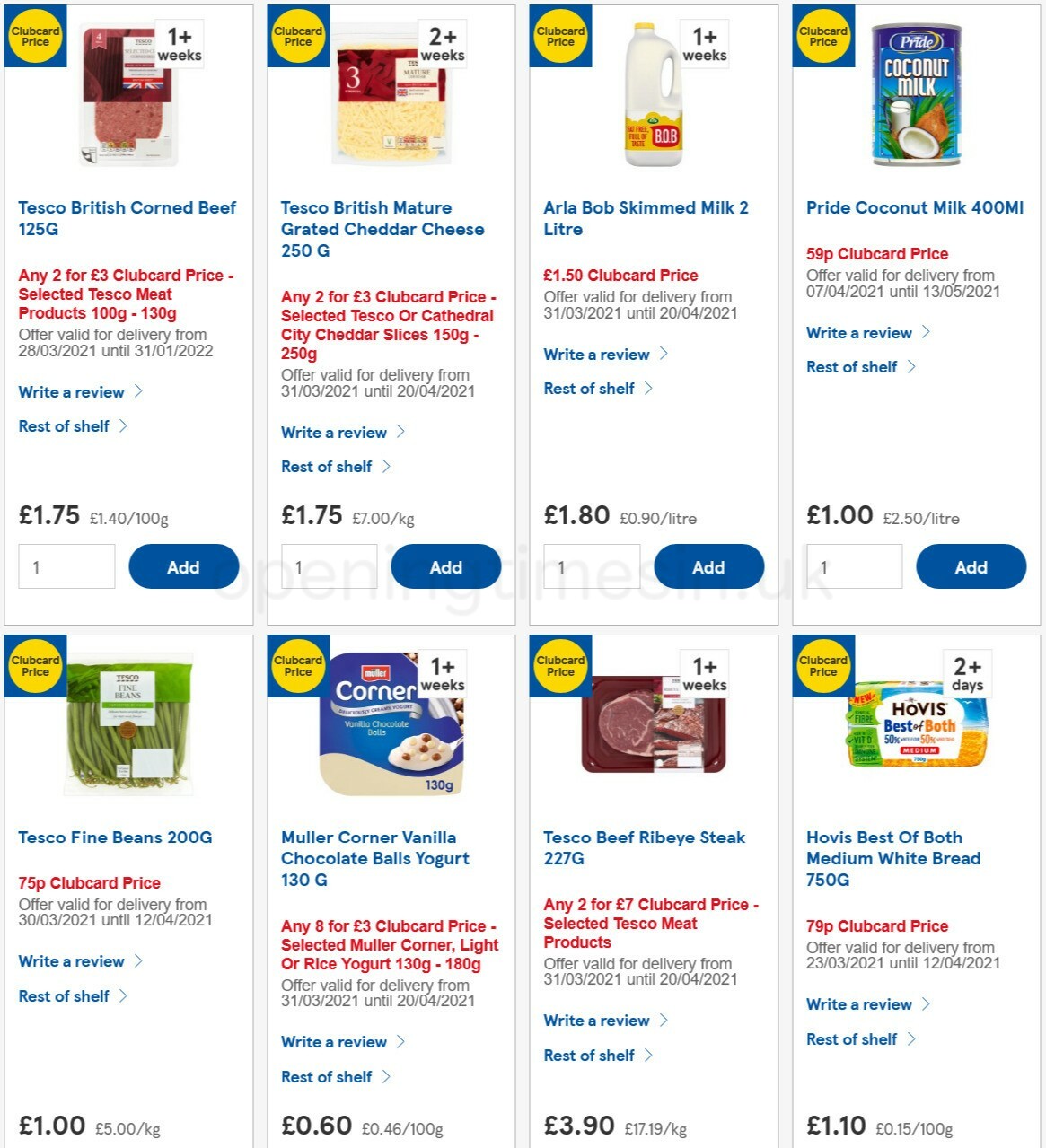 TESCO Offers from 7 April