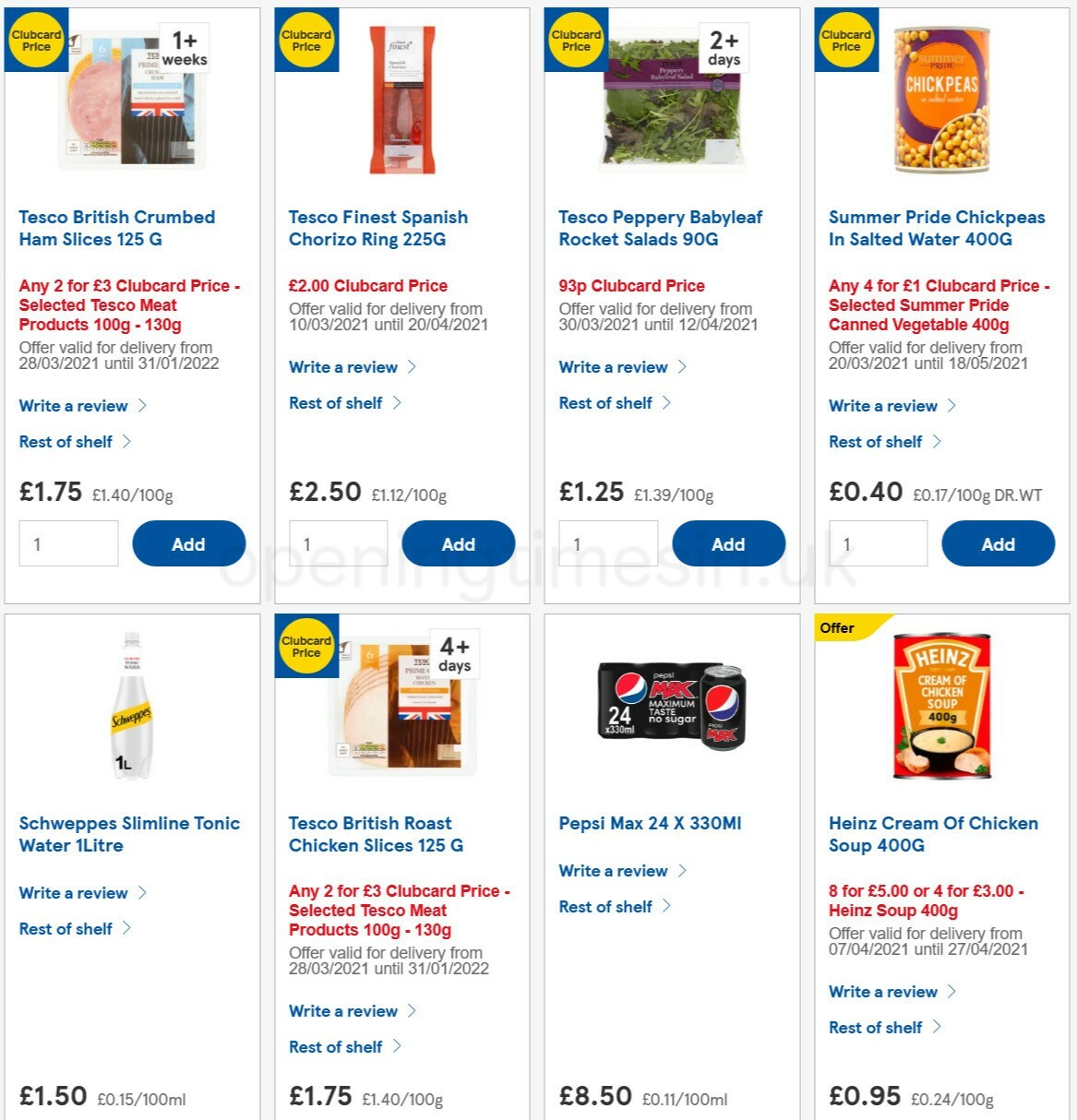 TESCO Offers from 7 April
