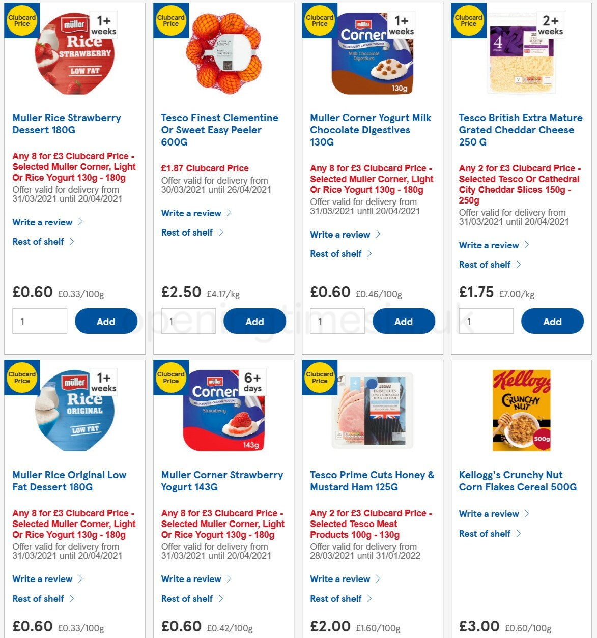 TESCO Offers from 7 April