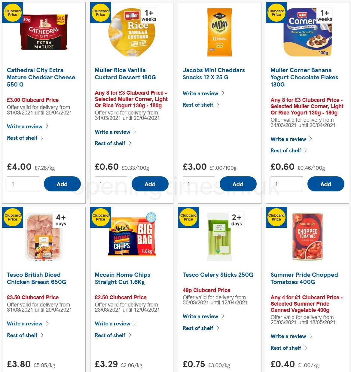 TESCO Offers from 7 April