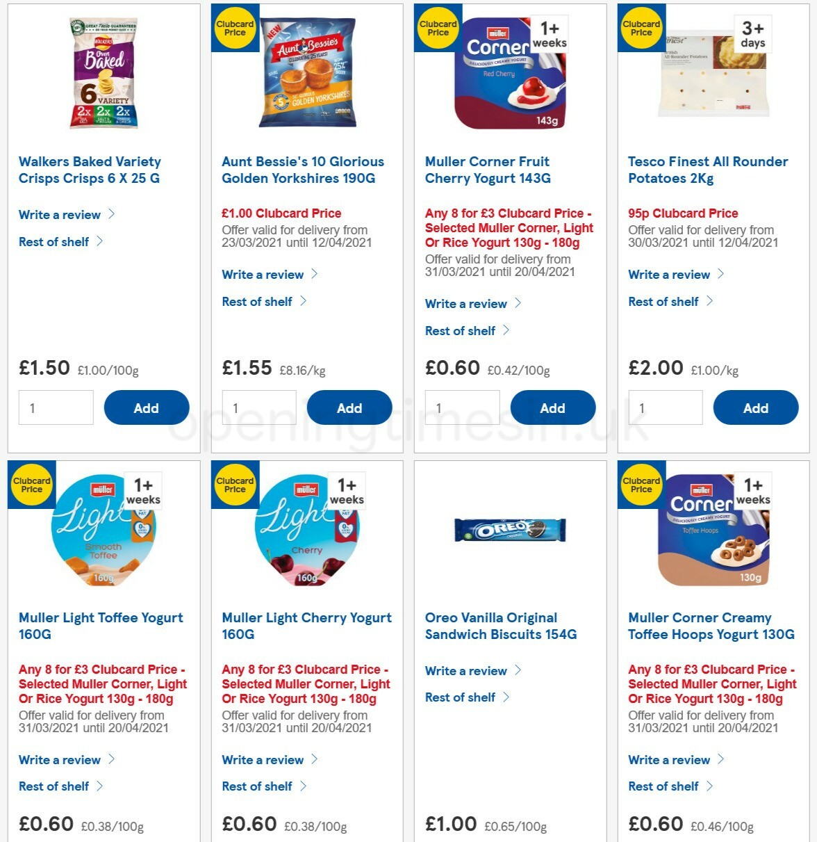 TESCO Offers from 7 April