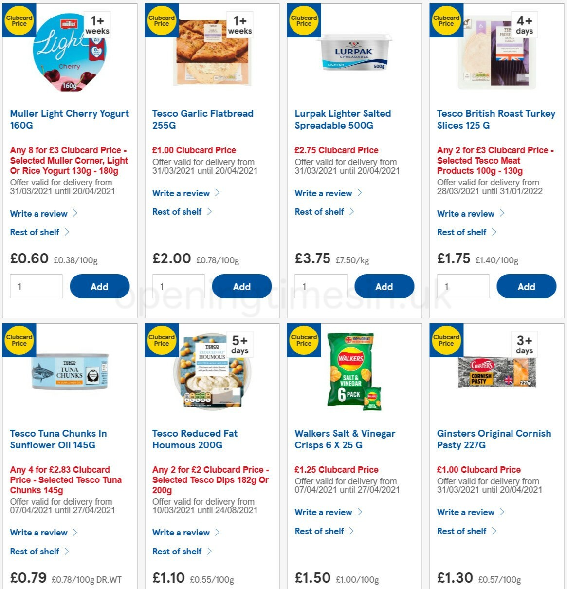 TESCO Offers from 14 April
