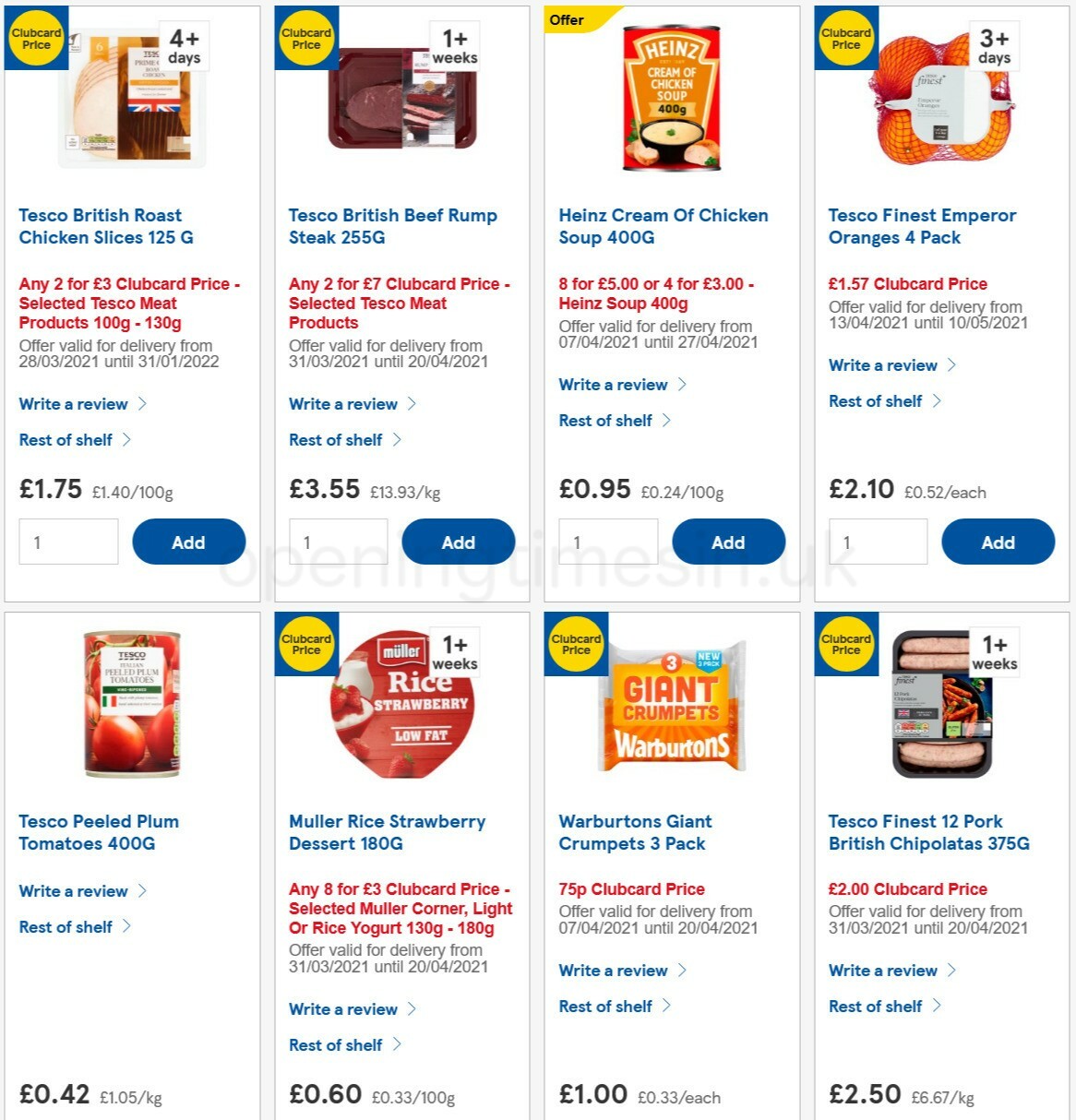 TESCO Offers from 14 April