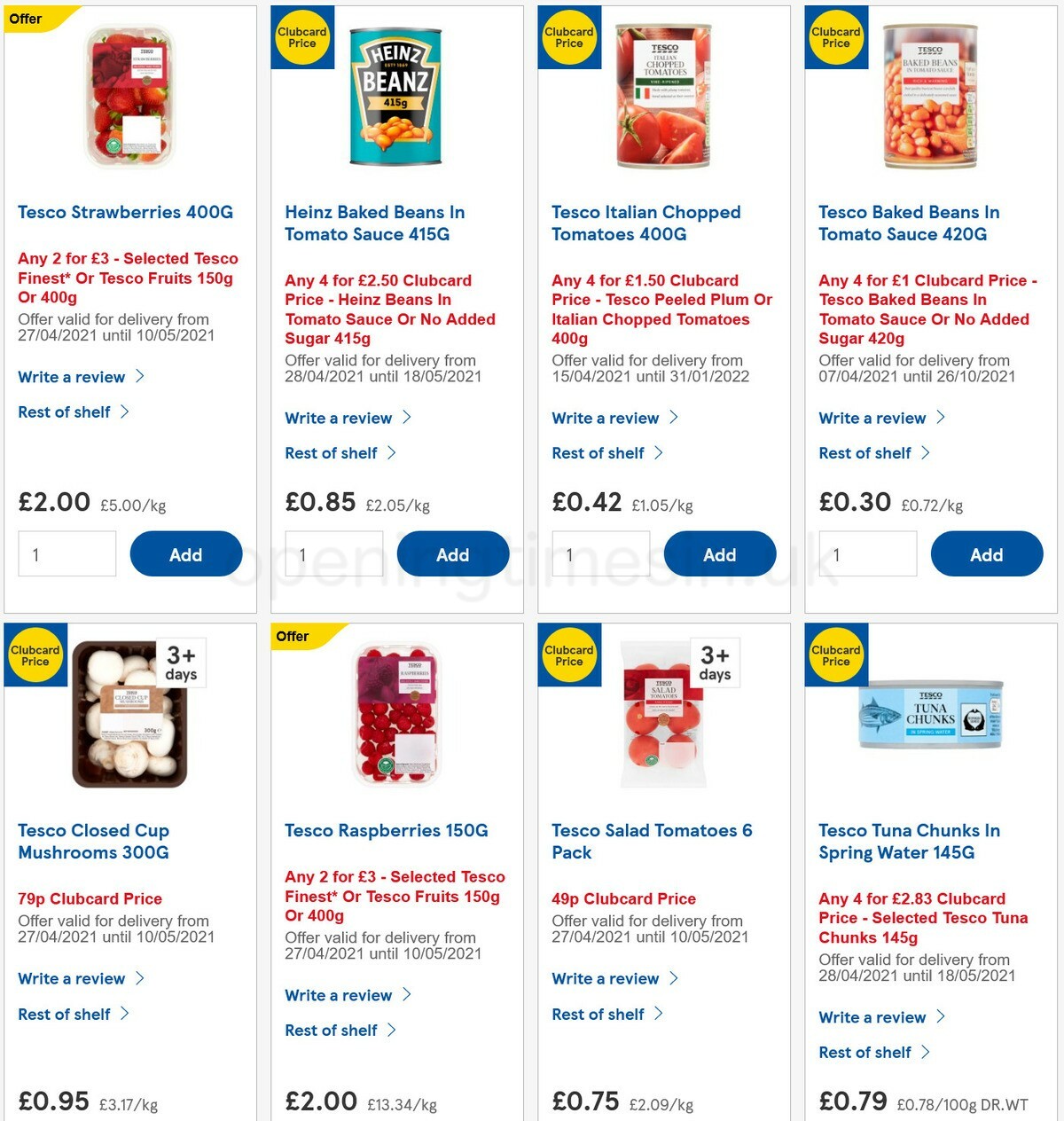 TESCO Offers from 28 April