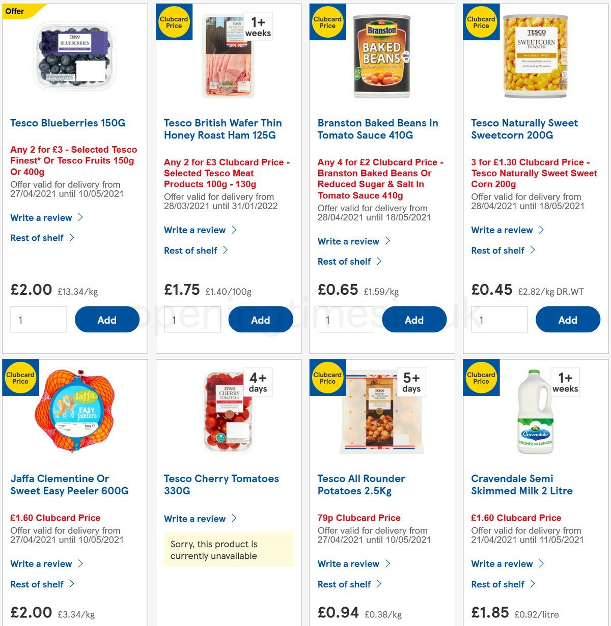 TESCO Offers from 28 April