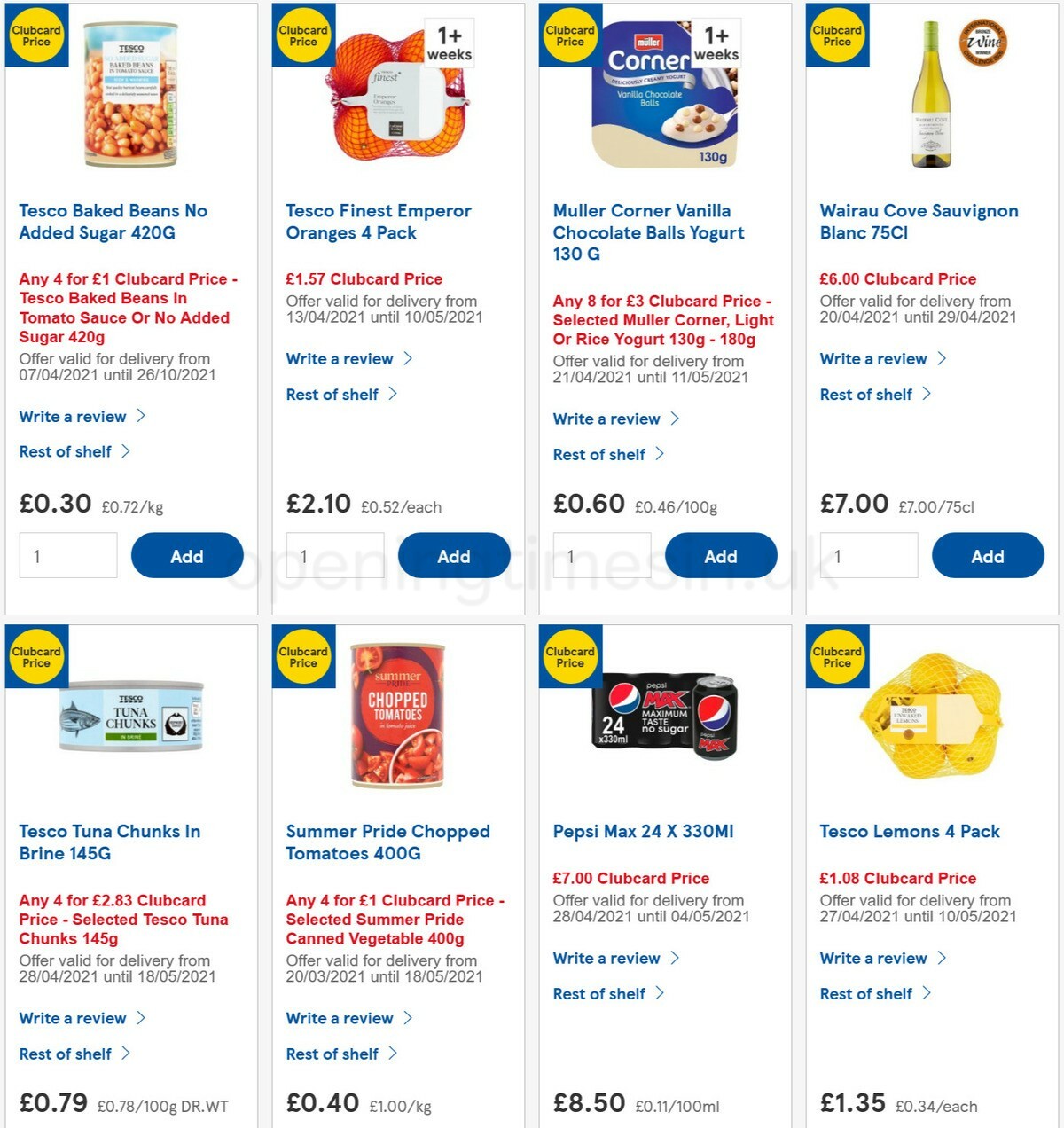 TESCO Offers from 28 April