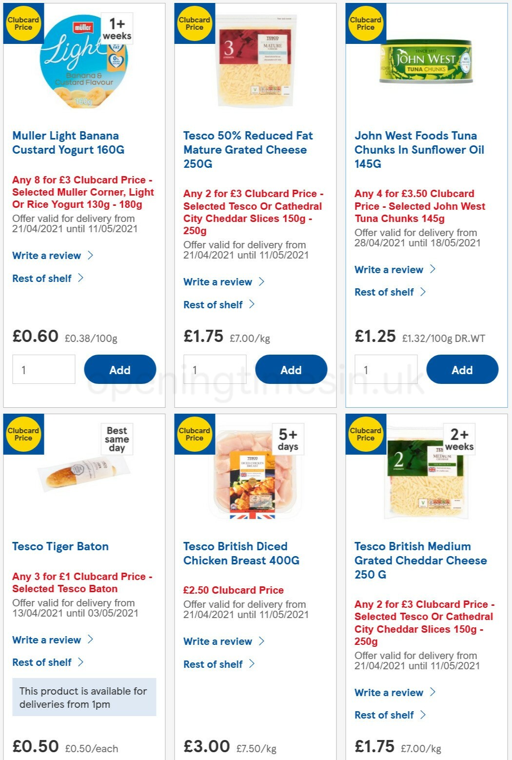 TESCO Offers from 28 April