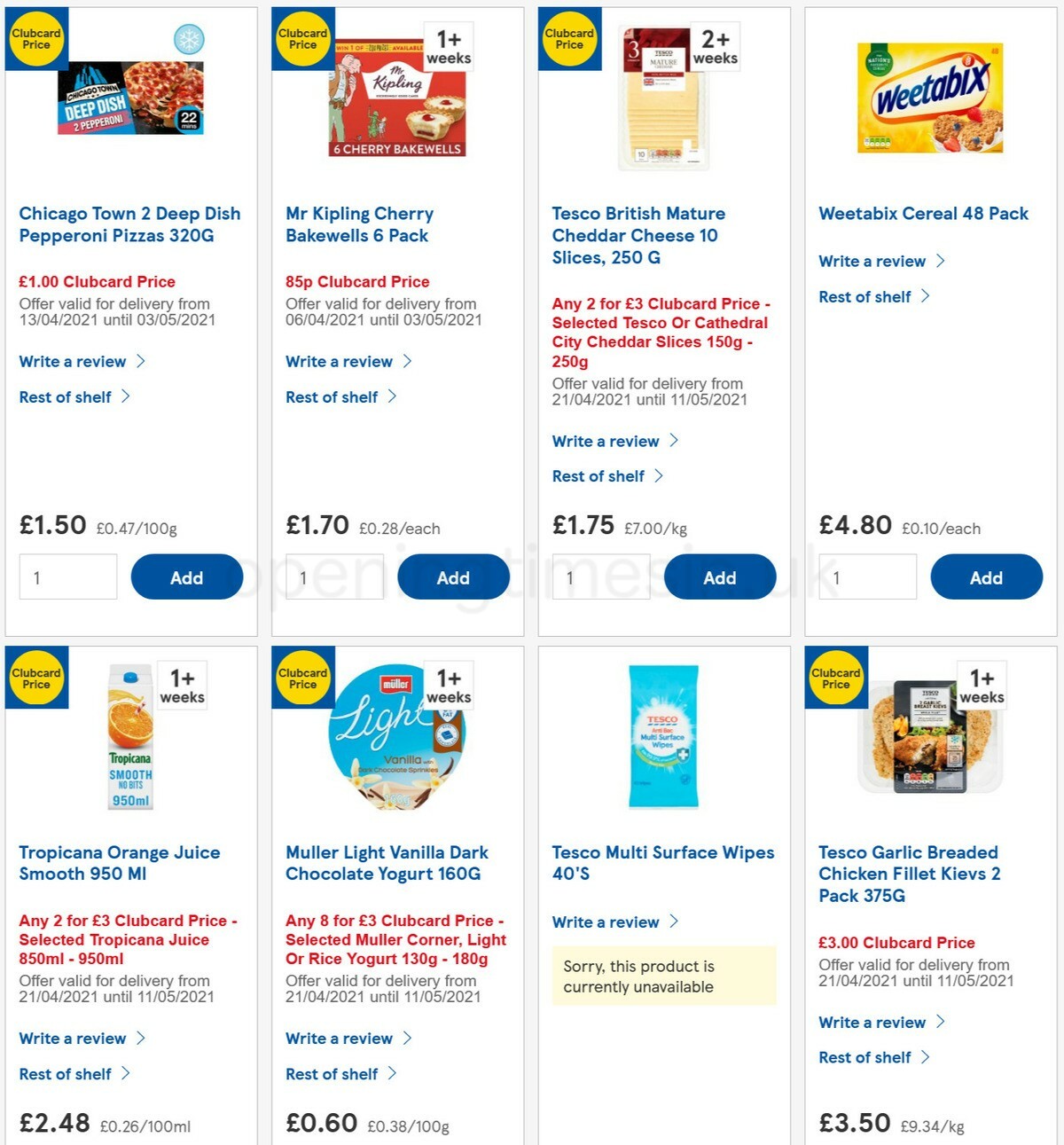 TESCO Offers from 28 April