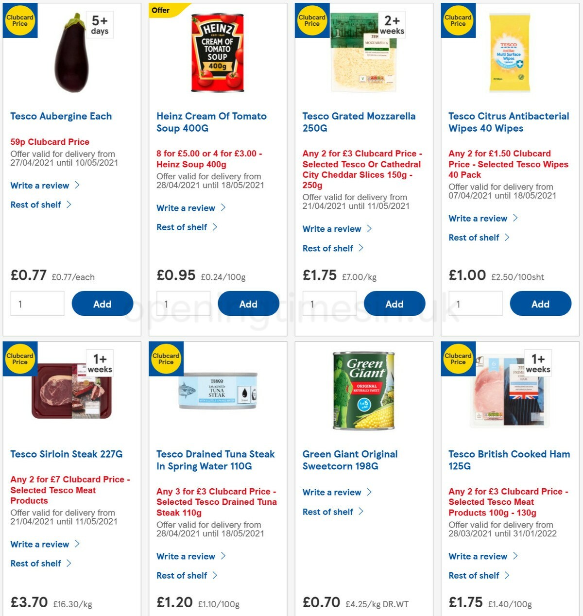 TESCO Offers from 28 April