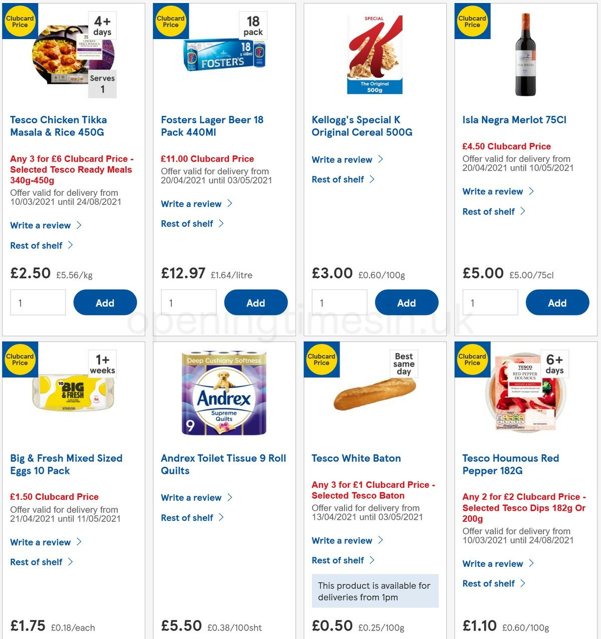 TESCO Offers from 28 April