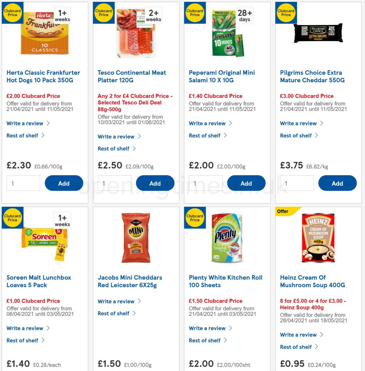 TESCO Offers from 28 April