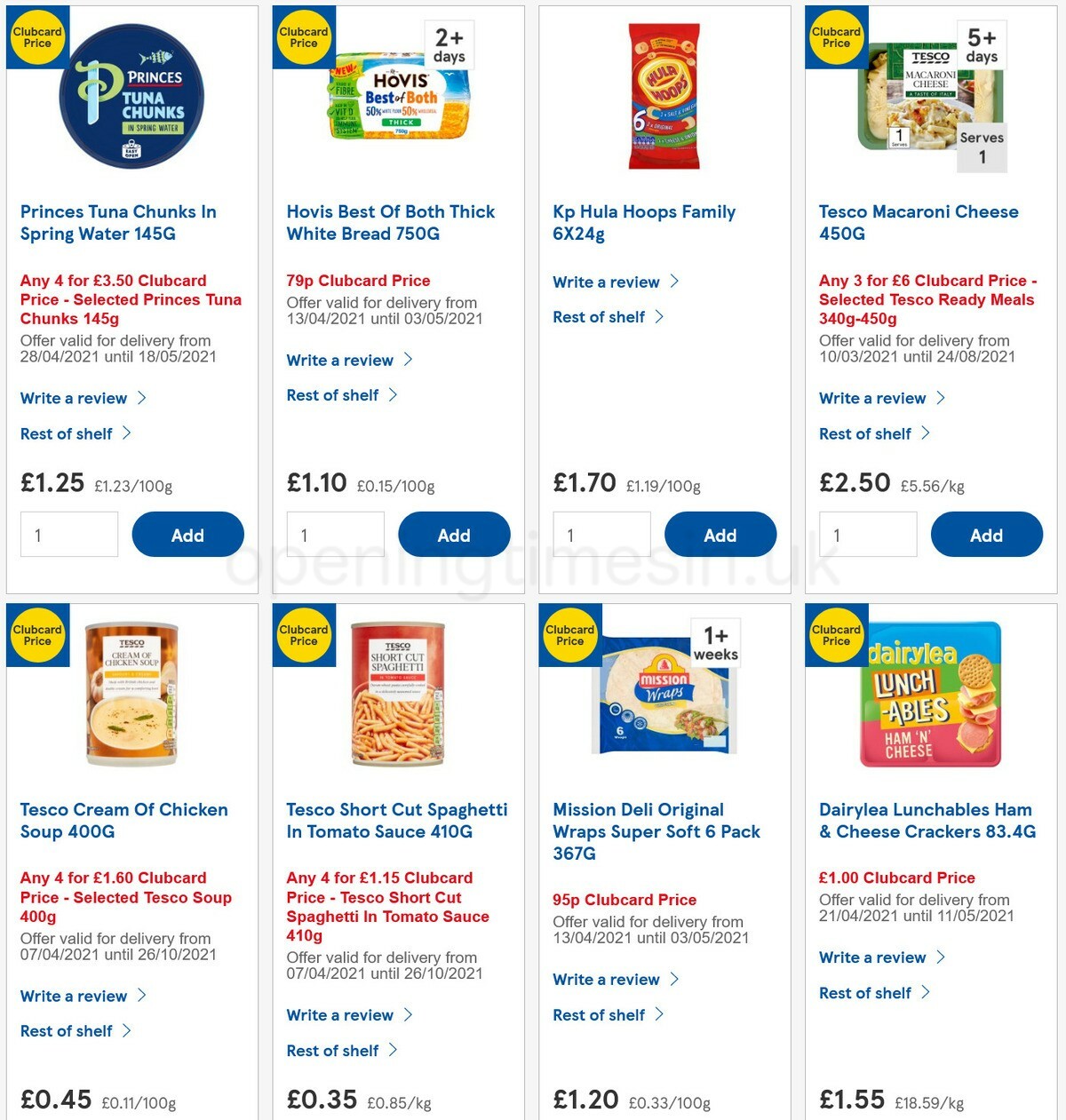 TESCO Offers from 28 April