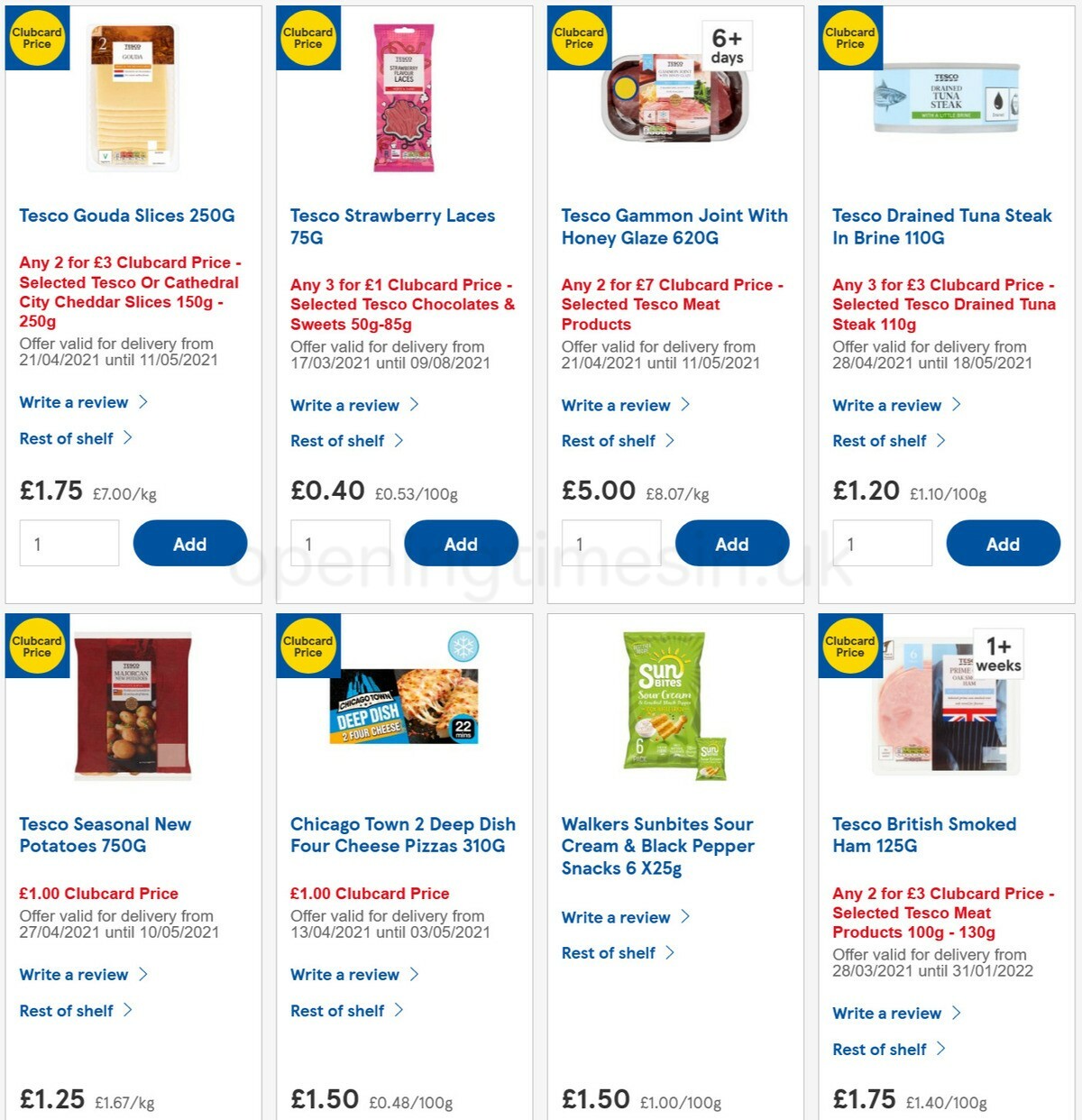 TESCO Offers from 28 April