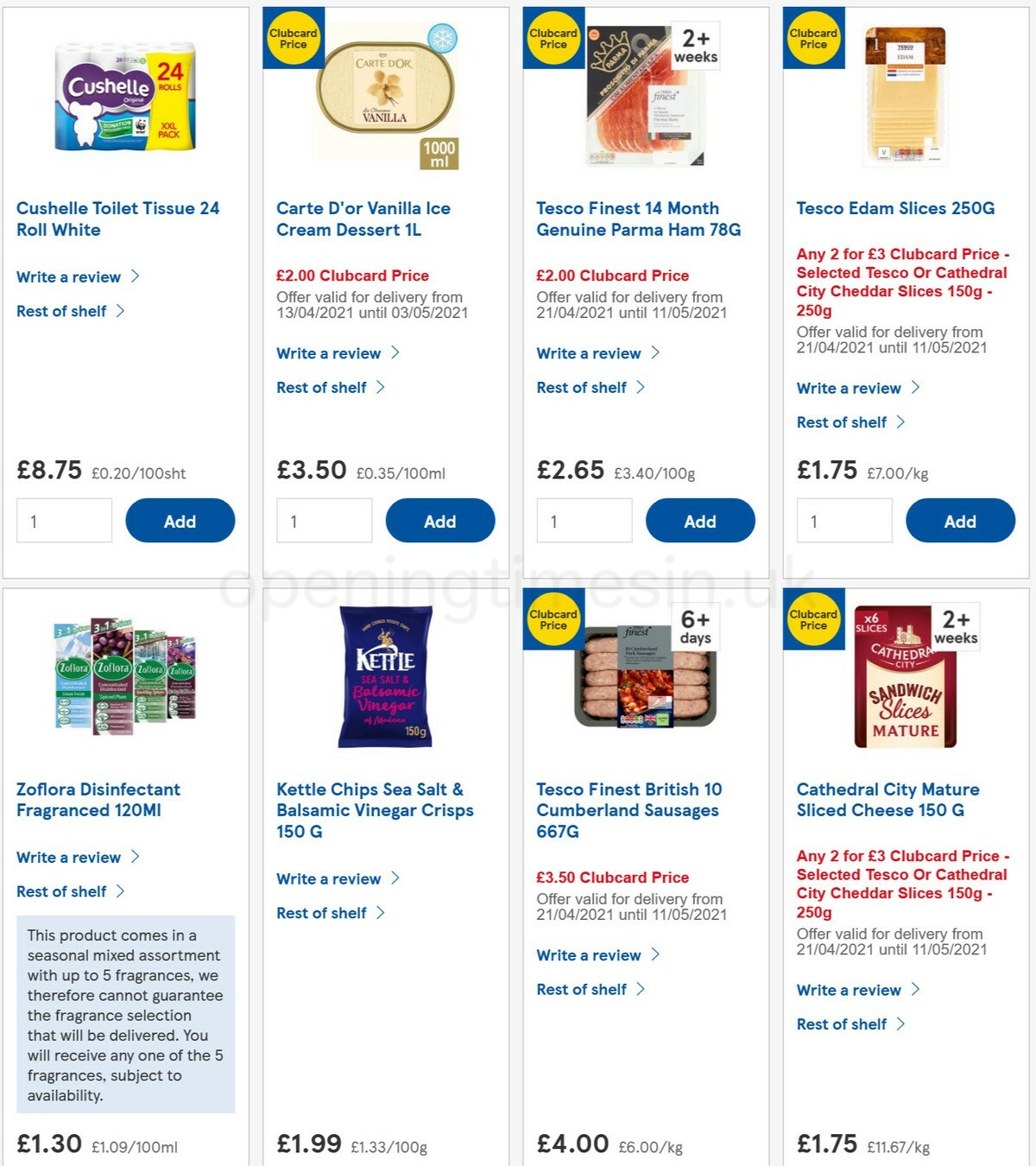 TESCO Offers from 28 April
