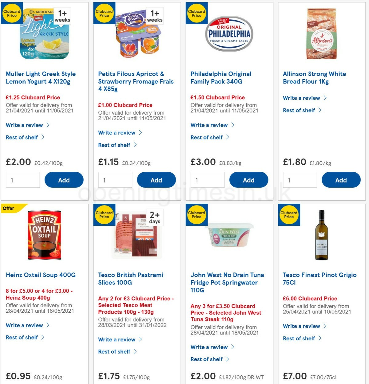 TESCO Offers from 28 April